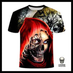 T-shirt Tête de Mort Mi-humain - Crâne Passion