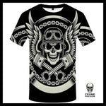 T-shirt Tête de Mort Motard - Crâne Passion