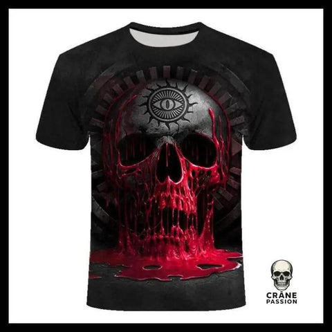 T-shirt Tête de Mort Oeil Du Mal - Crâne Passion