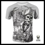 T-shirt Tête de Mort Pirate Dessin - Crâne Passion