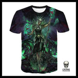 T-shirt Tête de Mort Prêtresse Vaudou - Crâne Passion