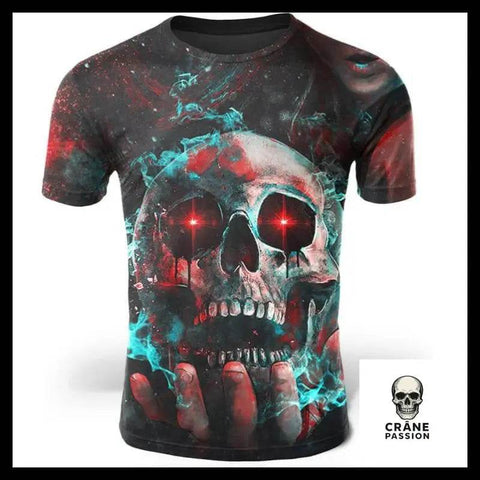 T-Shirt Tête de Mort Psychédélique - Crâne Passion