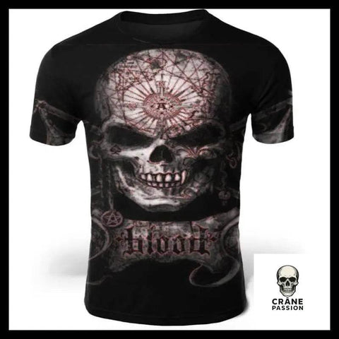T-Shirt Tête de Mort Réaliste - Crâne Passion