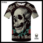 T-shirt Tête de Mort Rock N Roll - Crâne Passion