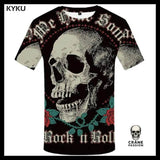 T-shirt Tête de Mort Rock N Roll - Crâne Passion