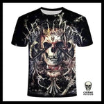 T-shirt Tête de Mort Roi Déchu - Crâne Passion