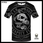 T-shirt Tête de Mort Serpent - Crâne Passion