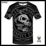 T-shirt Tête de Mort Serpent - Crâne Passion