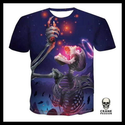 T-shirt Tête de Mort Squelette Déchu - Crâne Passion