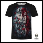 T-shirt Tête de Mort Squelette Love - Crâne Passion
