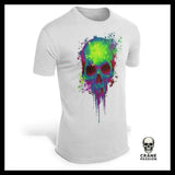 T-Shirt Tête de Mort Verte - Crâne Passion