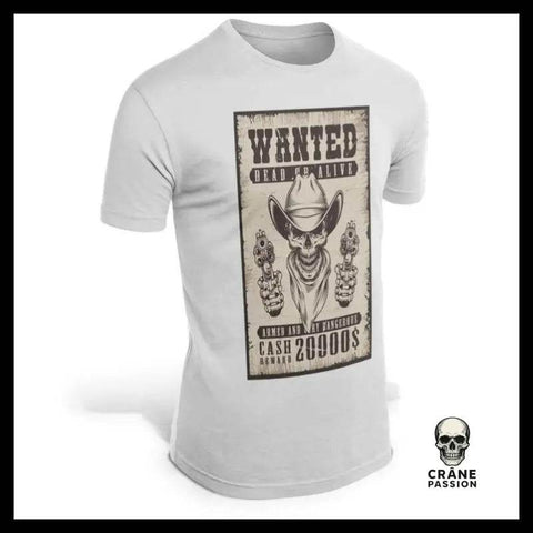 T-Shirt Wanted - Crâne Passion