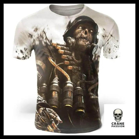 T-Shirt Zombie - Crâne Passion