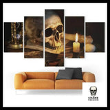 Tableau Bougie Sombre - Crâne Passion