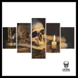 Tableau Bougie Sombre - Crâne Passion