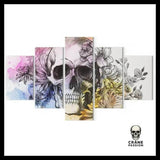 Tableau Crâne Fleuri - Crâne Passion