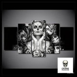 Tableau Tête de Mort Femme Mexicaine - Crâne Passion