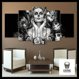 Tableau Tête de Mort Femme Mexicaine - Crâne Passion