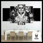 Tableau Tête de Mort Femme Mexicaine - Crâne Passion