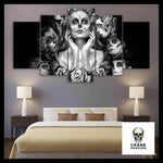 Tableau Tête de Mort Femme Mexicaine - Crâne Passion