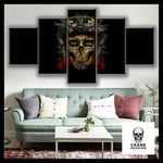 Tableau Tête de Mort Guerrier - Crâne Passion