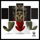 Tableau Tête de Mort Guerrier - Crâne Passion