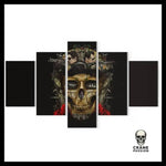 Tableau Tête de Mort Guerrier - Crâne Passion