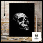Tableau Tête de Mort Noir et Blanc - Crâne Passion