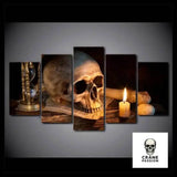 Tableau Tête de Mort Sablier - Crâne Passion