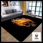 Tapis Crâne Enflamme - Crâne Passion