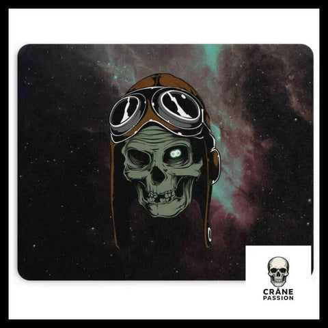 Tapis de Souris Tête de Mort Avion - Crâne Passion