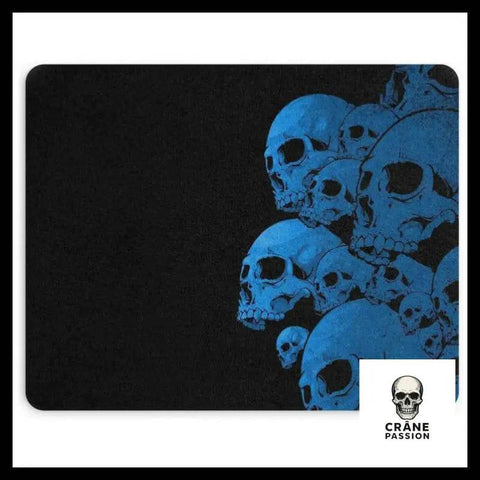 Tapis de Souris Tête de Mort Bleue - Crâne Passion
