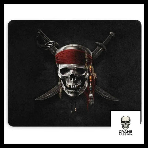 Tapis de Souris Tête de Mort Pirate - Crâne Passion