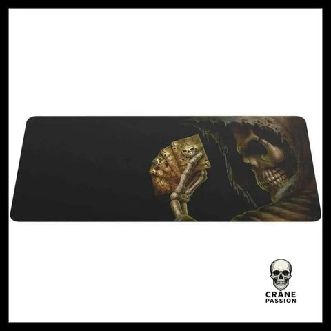Tapis de Souris Tête de Mort Poker - Crâne Passion