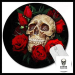 Tapis de Souris Tête de Mort Et Rose - Crâne Passion