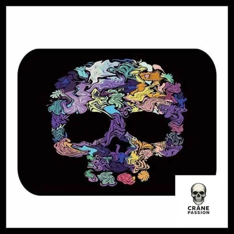 Tapis Tête de Mort Colorée - Crâne Passion