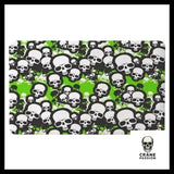 Tapis Tête de Mort Verte - Crâne Passion
