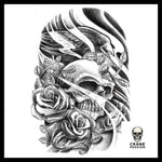 Tatouage Éphémère Biker - Crâne Passion