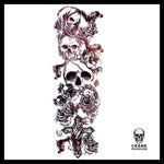 Tatouage Éphémère Croix - Crâne Passion