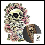 Tatouage Éphémère Fleurs - Crâne Passion