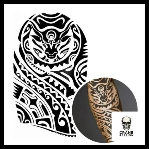 Tatouage Éphémère Taureau - Crâne Passion