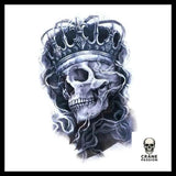 Tatouage Éphémère Tête de Mort - Crâne Passion