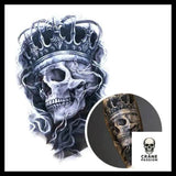 Tatouage Éphémère Tête de Mort - Crâne Passion