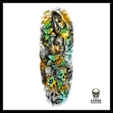 Tatouage Temporaire Couleur - Crâne Passion