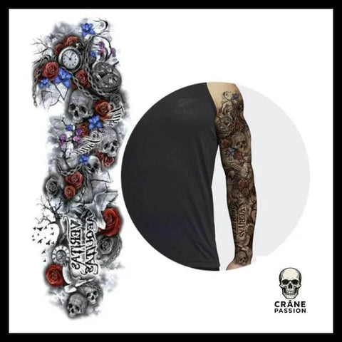 Tatouage Temporaire Crâne - Crâne Passion