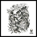 Tatouage Temporaire Poker - Crâne Passion