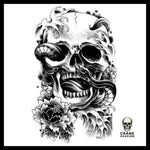 Tatouage Temporaire Serpent - Crâne Passion