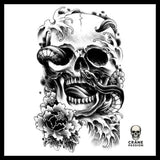 Tatouage Temporaire Serpent - Crâne Passion
