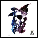 Tatouage Tête de Mort Ange Temporaire - Crâne Passion