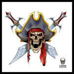 Tatouage Tête de Mort Pirate Temporaire - Crâne Passion